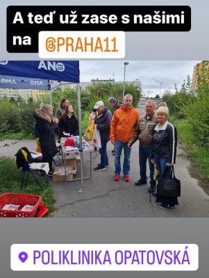 Zajistili jsme hostesky pro volební kampaň, lokace Praha 11