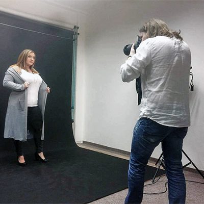 Natáčení s TV NOVA plus size modelky