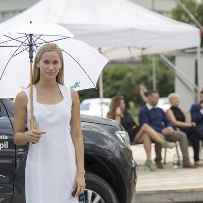 Hostesky na tiskovou konferenci Mototechna